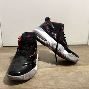 Jordan Black and Red Sneakers